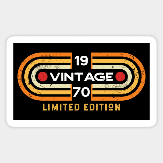 Vintage 1970 | Retro Video Game Style Sticker by SLAG_Creative